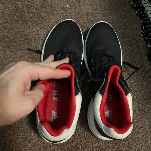 Adidas Orion ortholite athletic shoes sneakers men’s size 6 Red‎ & Black